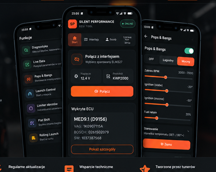 Silent Performance ECU Tool na telefonie